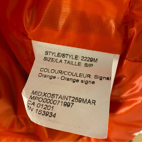 Orange Canada Goose Crofton Vest | Size Small - Picture 6 of 11